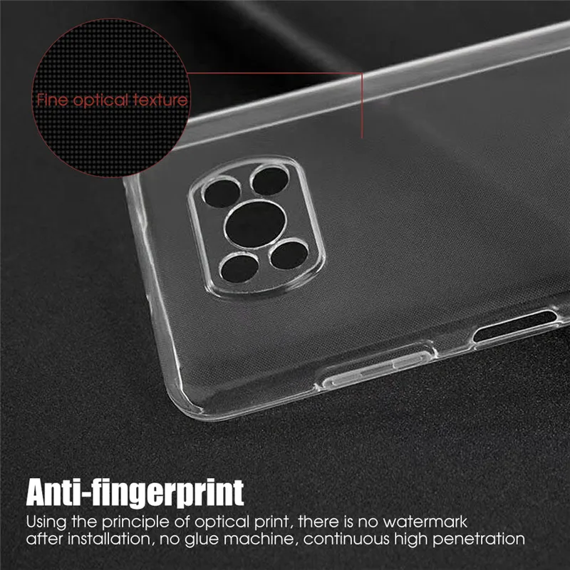 PocoX3 Poco X 3 Case Clear Thin Hydrogel Film Soft Phone Case For Xiaomi PocoX3Pro Poco X3 Pro NFC Protection Silicone Cover
