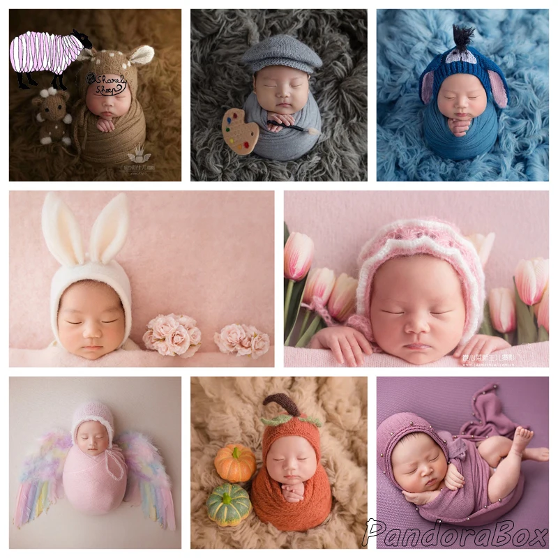 

Newborn Photography Theme Props Sets Baby Boy Girl Photo Shoot Basket Blanket Wrap Hat Backdrop Outfits Whole Set foto Shooting