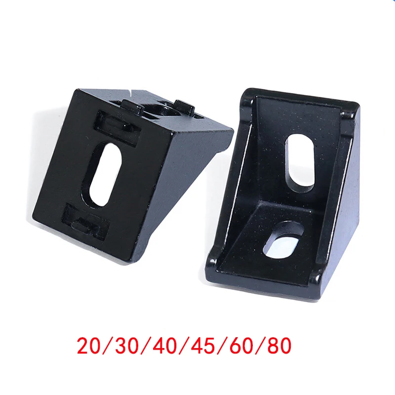 

5/10pcs 2020 2028 3030 3060 4040 4080 6060 8080 Aluminum Corner Bracket for 20/30/40/45/60 Aluminum Profile Connector CNC Router