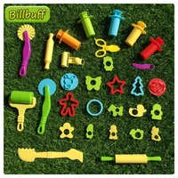 30pcsset slimes play dough tools accessories plasticine model modeling clay kits soft clay plastic set moulds toys for children