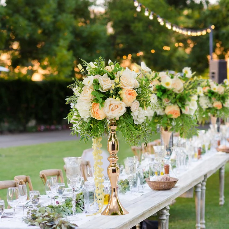 

Sale By Bulk Sparking Gold Plated Crystal Wedding Flower Stand Table Top Chandelier Centerpieces For Wedding Decorations