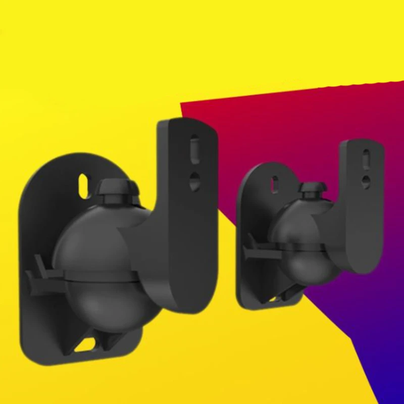 

2pcs Universal SW - 03B 5KG Black ABS Plastics Wall Mounted Bracket for Speaker and Loudspeaker Box