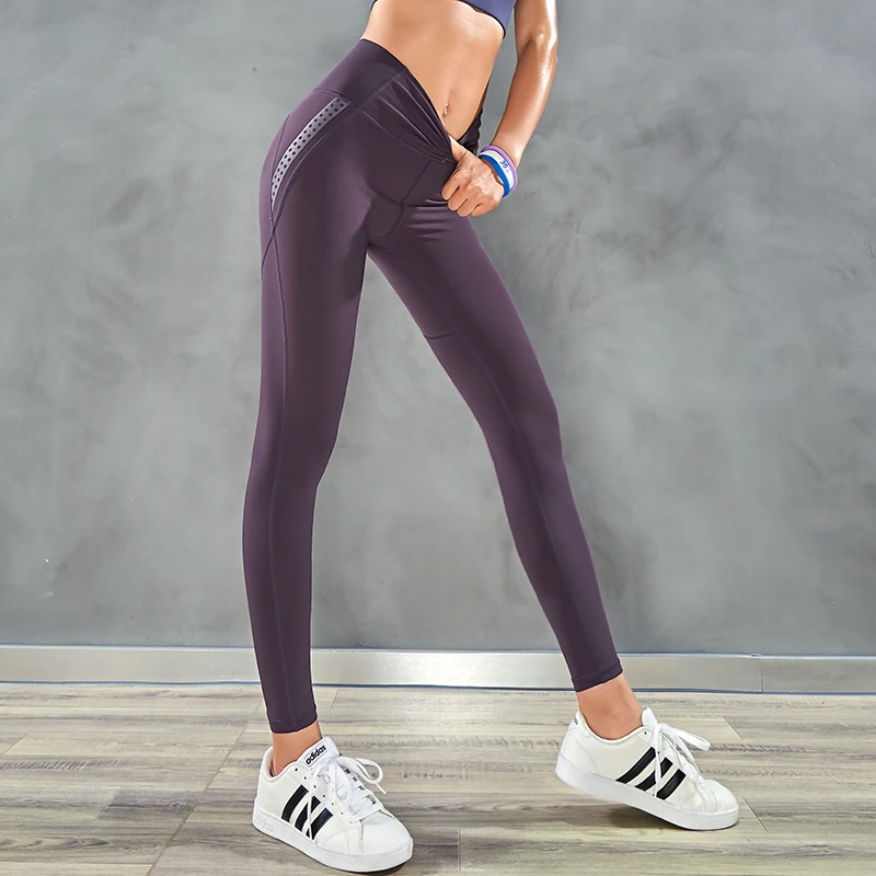 Бесшовные леггинсы с высокой талией штаны для йоги пуш-ап размера плюс