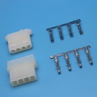 5 sets 5 08mm 4p d type male and female computer power connector large 4 position plastic shell terminals connector
