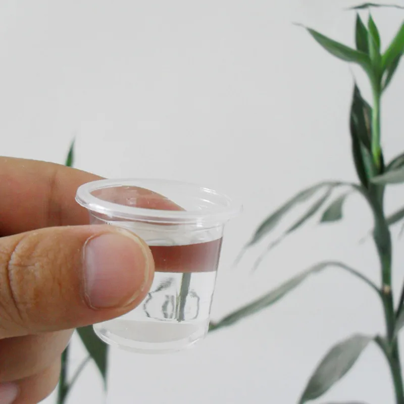 200 шт. высококачественные одноразовые пластиковые стаканы для напитков 0 6 унции 20