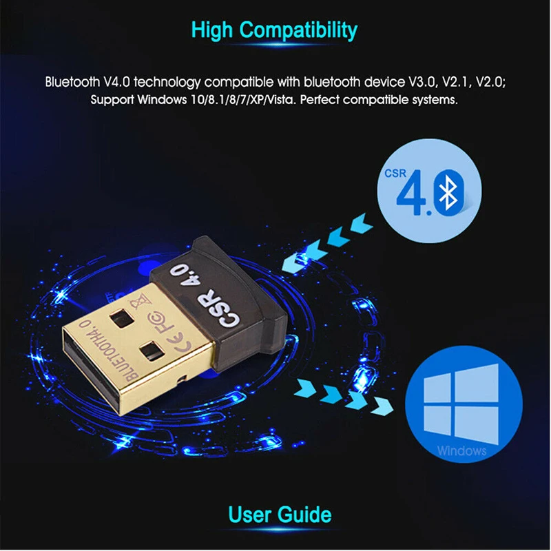 USB ключ для компьютера ПК музыкальный приемник Bluetooth адаптер беспроводной
