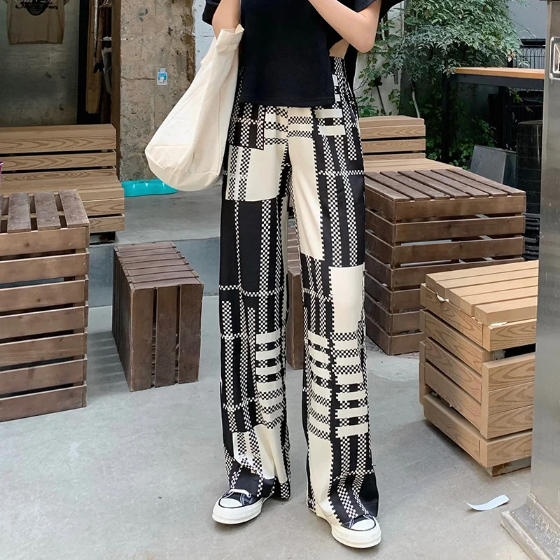 Дизайнерские атласные широкие брюки Rac | Женская одежда