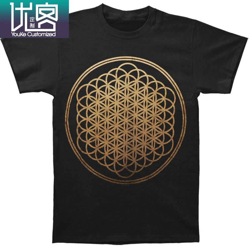 Мужская футболка с принтом Bring Me The Horizon черная короткими рукавами из 100% хлопка