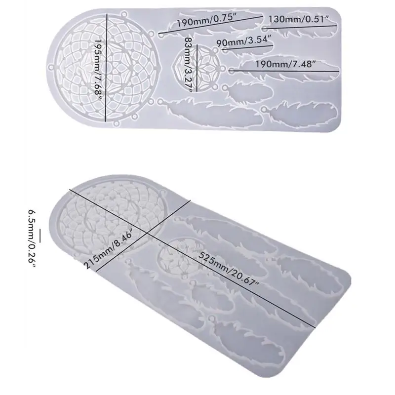 

Dream catcher DIY Epoxy Resin Crystal Silicone Mold Making Tools Dreamcatcher Creativity Mold DIY Necklaces Keychains Earrings