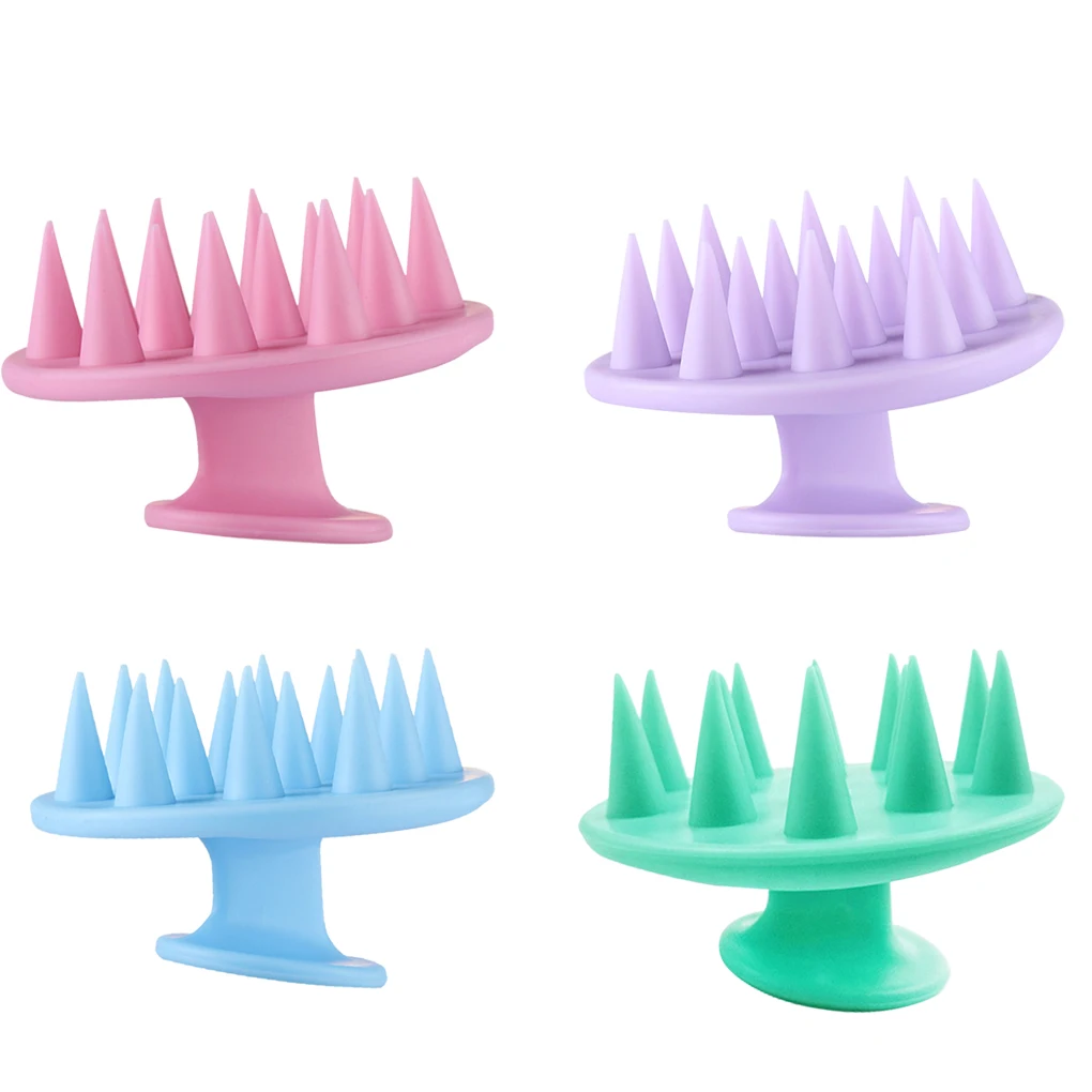 

Hot! 1PC Silicone Head Body Scalp Massage Brush Comb Shampoo Hair Washing Comb Shower Brush Bath Spa Slimming Massage Brush