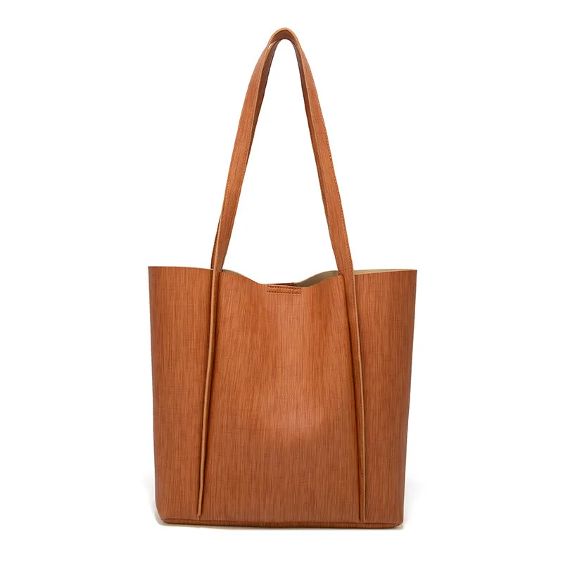 Женская мягкая кожаная сумка высокого качества женская через плечо шоппер мешок