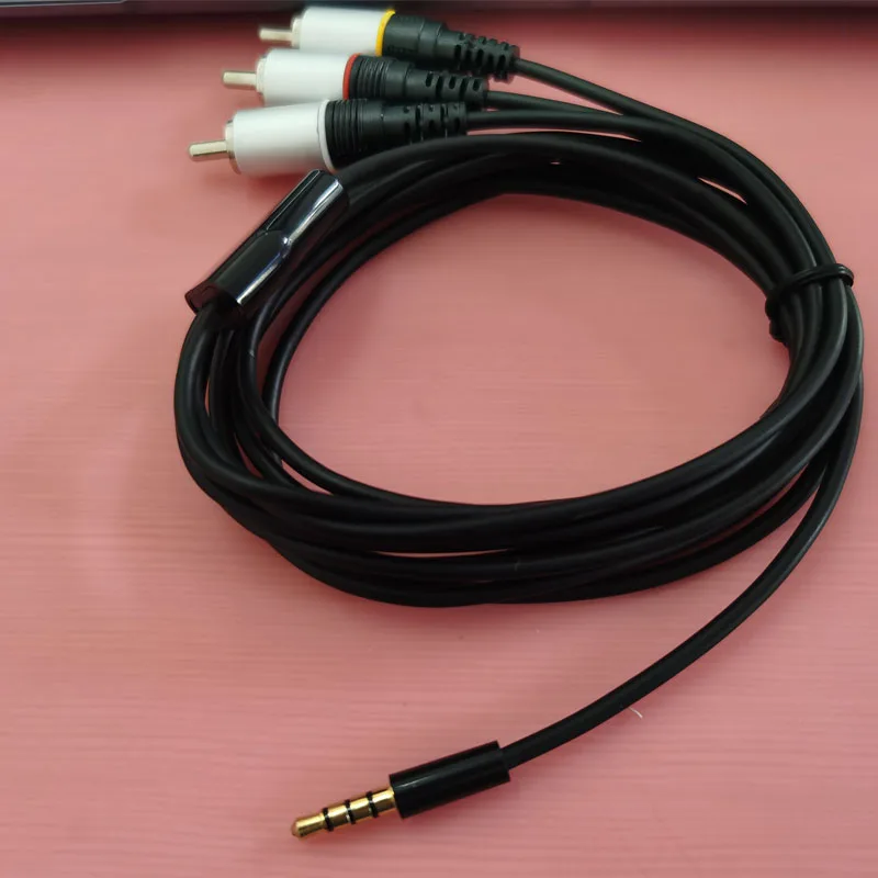 5 шт. 2 метра 6 футов 3 мм на RCA Штекерный адаптер аудиокабель|3 rca|audio cableadapter audio cable |