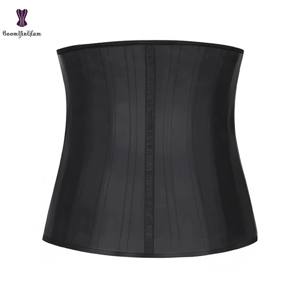 Women's Waist Trainer 25 Steel Boned Black Nude Latex Underbust Corset Training Cincher Shaper 950# | Женская одежда