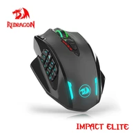 redragon impact elite m913 rgb usb 2 4g wireless gaming mouse 16000 dpi 16 buttons programmable ergonomic for gamer mice pc