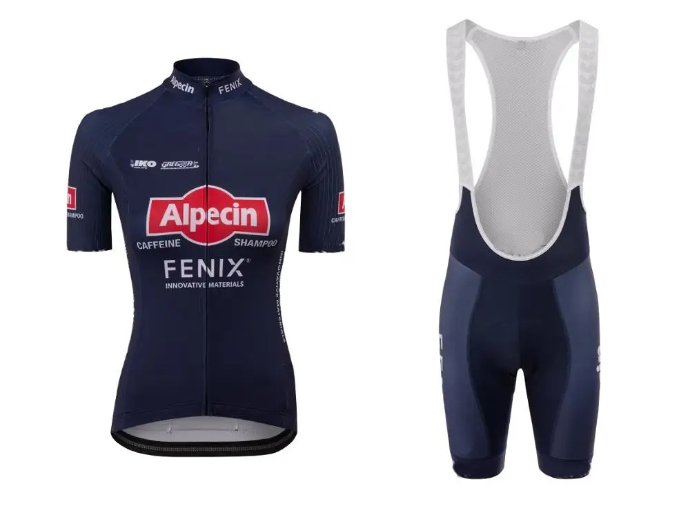 

Женская одежда для велоспорта ALPECIN FENIX с коротким рукавом, летняя одежда для велоспорта, одежда для велоспорта + шорты-комбинезон с поясом на ...