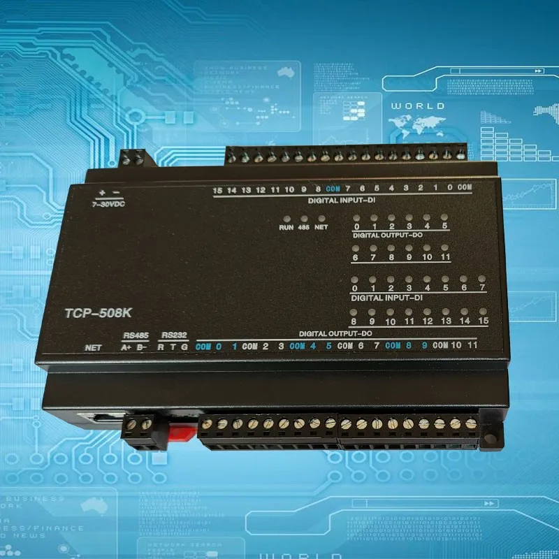 12DO релейный выход 16DI переключатель вход RJ45 Ethernet RS485 + 232 модуль тср Modbus контроллер