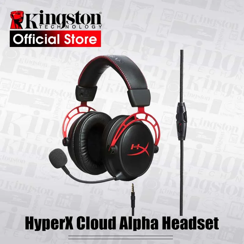 Kingston E sports гарнитура HyperX Cloud Alpha игровая с микрофоном для ПК PS4 Xbox Mobile|Наушники и