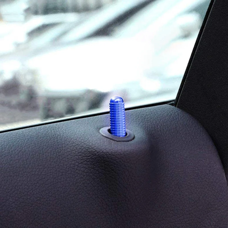 4 шт. синий Алюминиевый болт для замены кнопки замка двери совместимый Mercedes C E S GLC