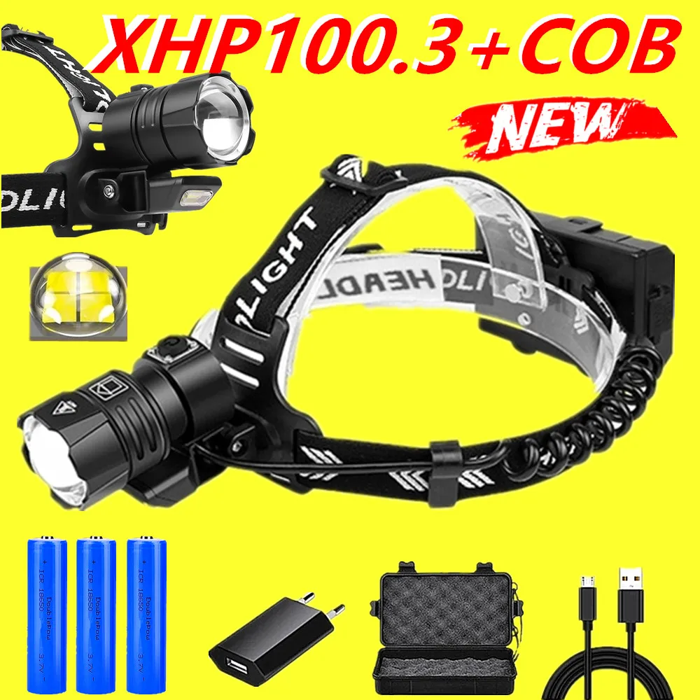 

XHP100.3 XHP90.3 led headlight most powerful usb Headlamp 18650 rechargeable head flashlight XHP70 head lamp torch Light lantern