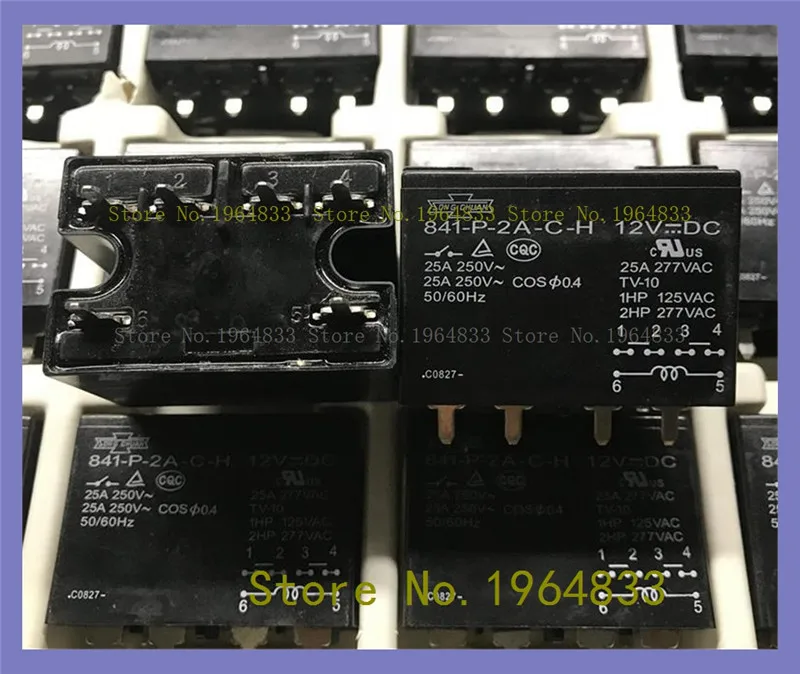 

841-P-2A-C-H 12VDC 6 25A