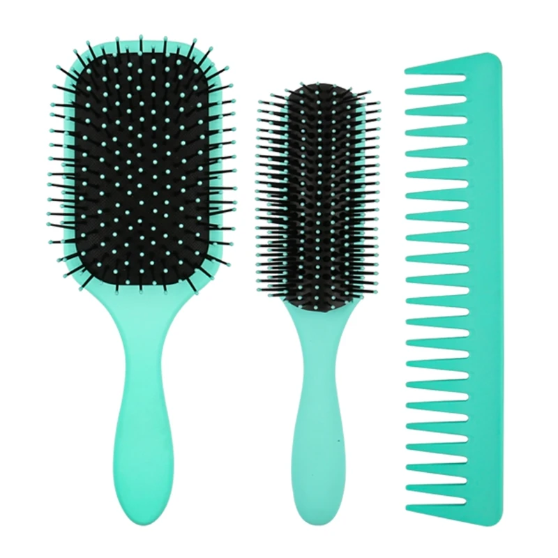 

3 шт. массаж на воздушной подушке девять строк большой зуб Гладкий парикмахерский салон, не запутывается, капбель для расчески