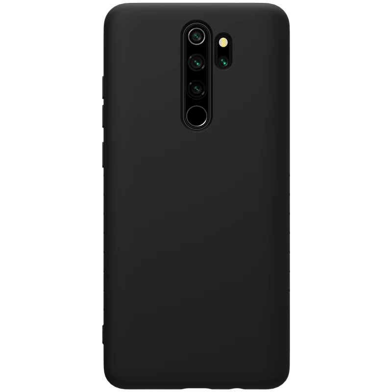 Для Xiaomi Redmi Note 8 Pro 8 чехол Nillkin резиновая обернутая Жидкая силиконовая Мягкая сенсорная задняя крышка для Redmi Note 8 Pro 8 чехол - Цвет: Black