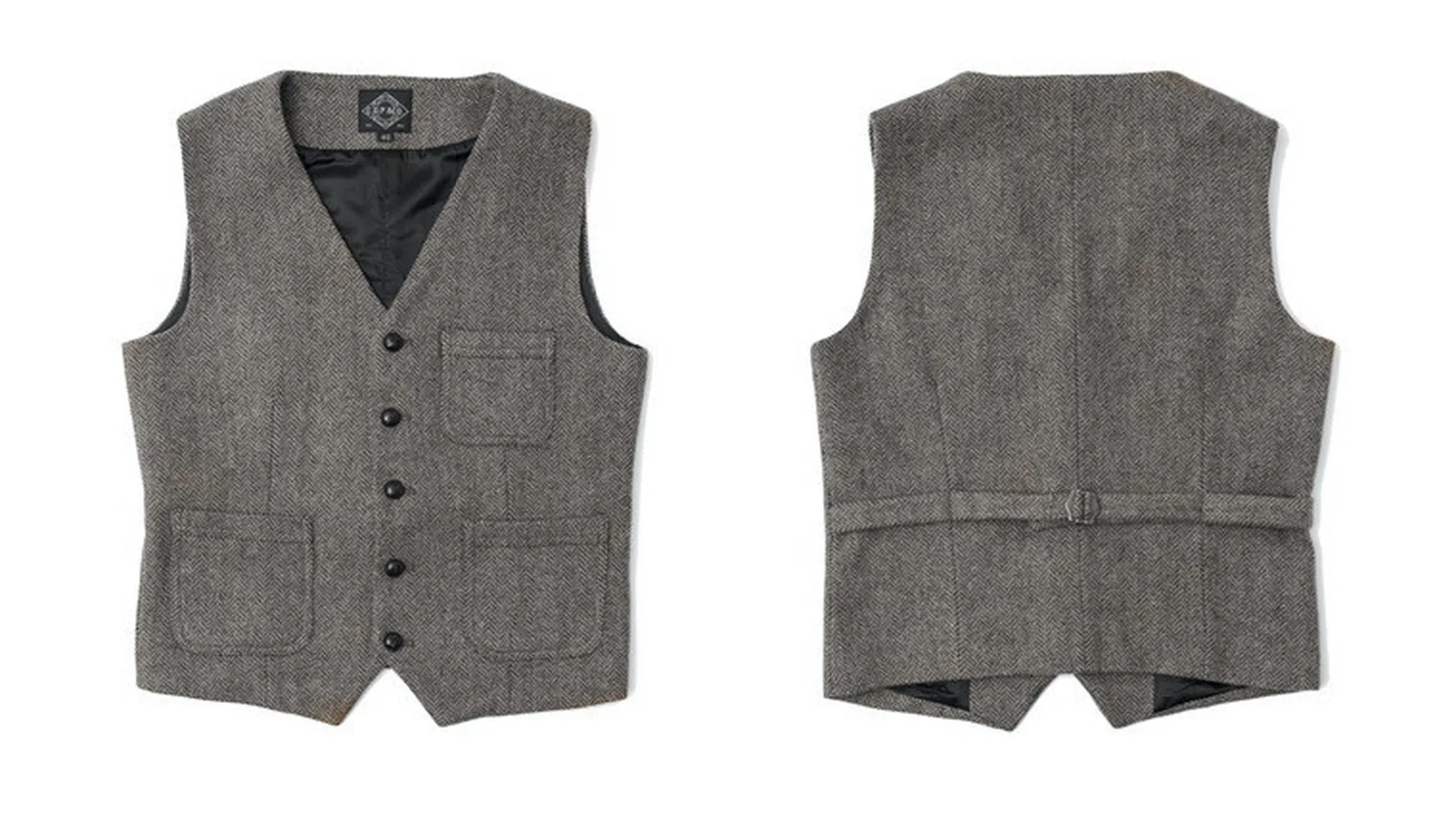 

S-4XL Chic Mens Vest Denim Jeans Color Woolen Blended Business Casual Formal Waistcoat Single Breasted Oversize New 2021