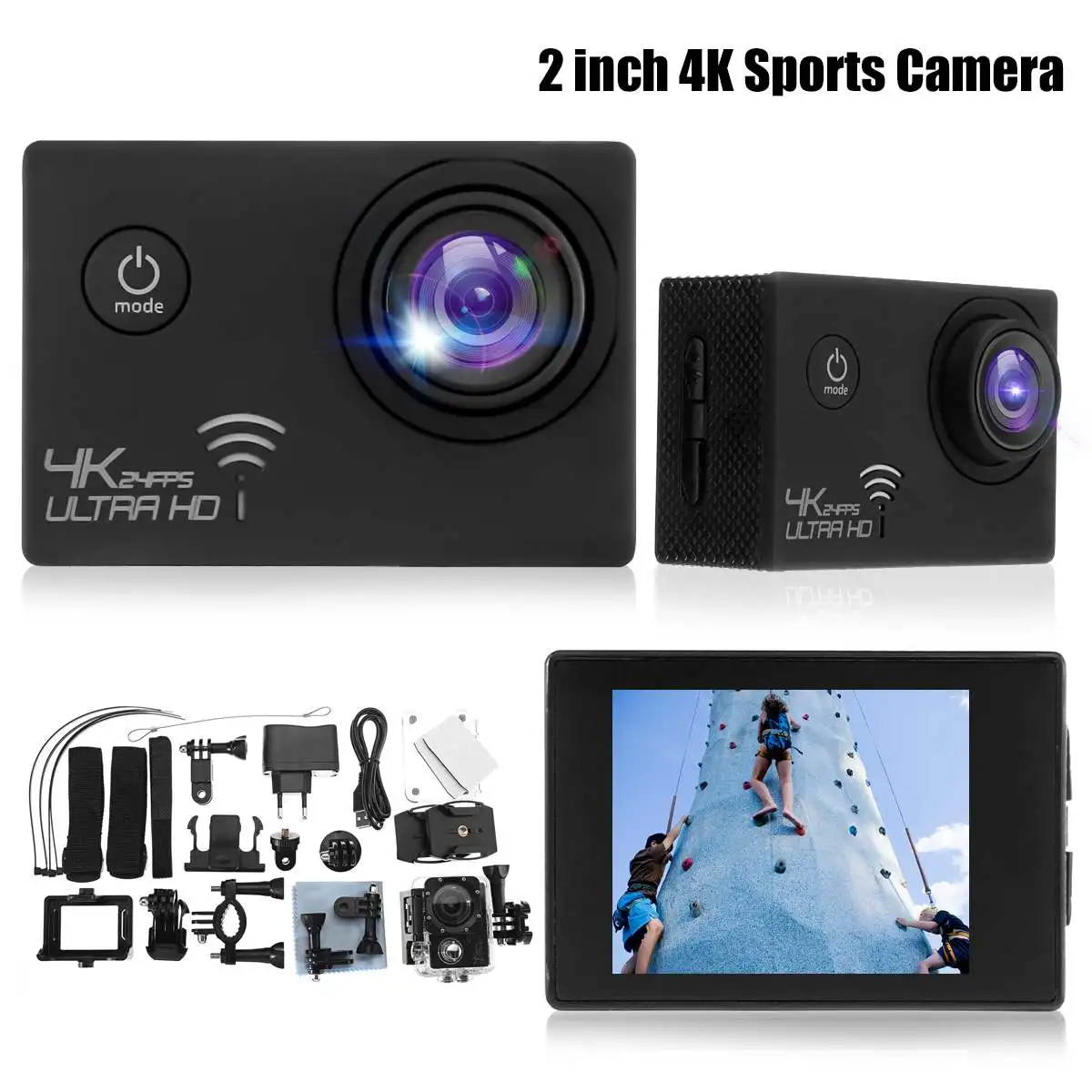 4K 16MP Full 1080P HD Wifi Sport Action Camera DVR DV Camcorder Waterproof Underwater Diving Video Helmet Cam pro Camera