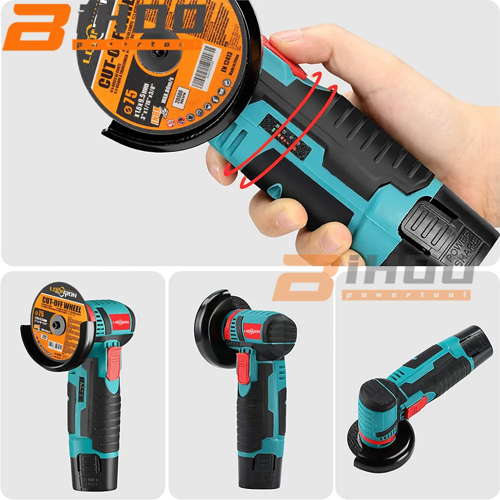 Угловая мини-шлифовальная машина 12 В. Бесщеточная Беспроводная шлифовальная с 1