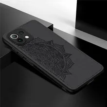 For Xiaomi Mi 11 Lite Case For Mi 11 Lite Redmi 9 Note 10 8 Pro 9S 9T  Coque TPU Cloth Texture Phone Bumper Cover For Mi 11 Lite