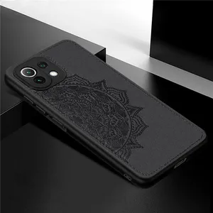 for xiaomi mi 11 lite case for mi 11 lite redmi 9 note 10 8 pro 9s 9t coque tpu cloth texture phone bumper cover for mi 11 lite free global shipping