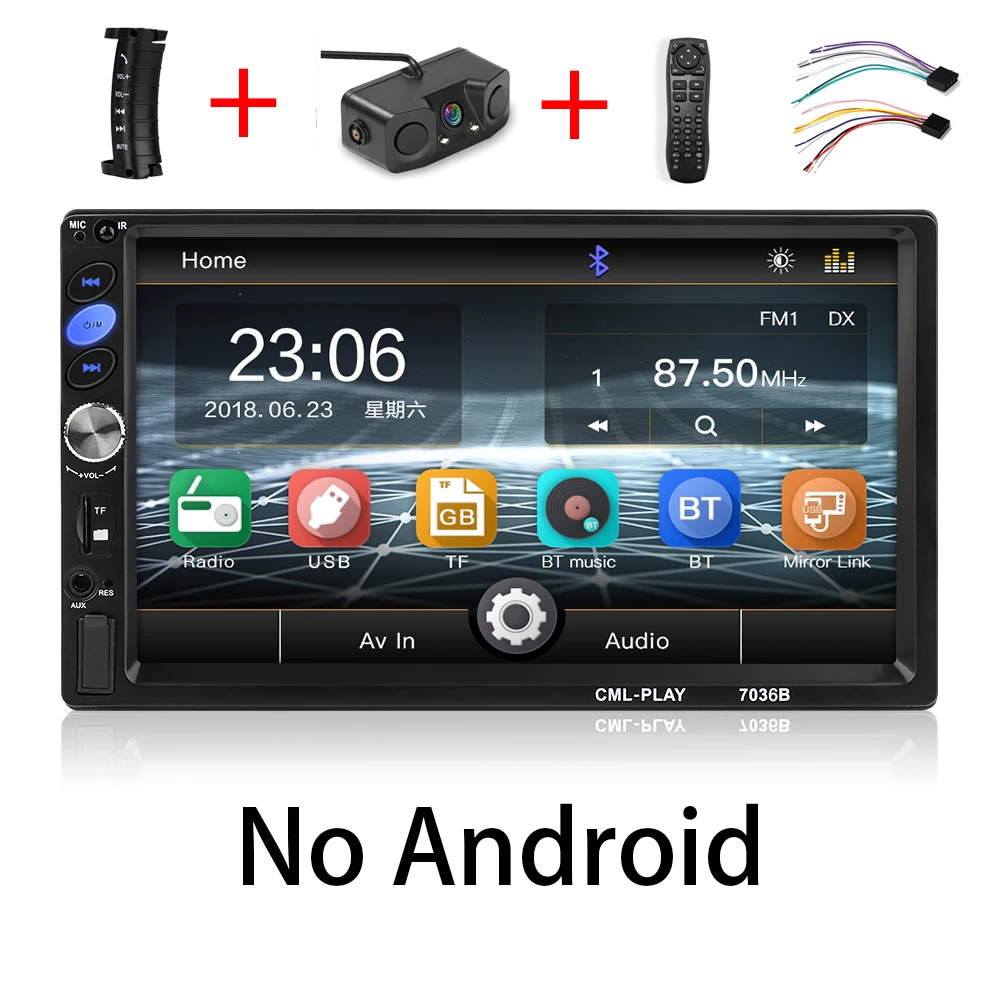 all 2 Din автомагнитола Android 8,0 универсальный gps навигация Bluetooth Сенсорный экран Wifi автомобильный аудио стерео FM USB автомобильный мультимедийный MP5 - Цвет: all
