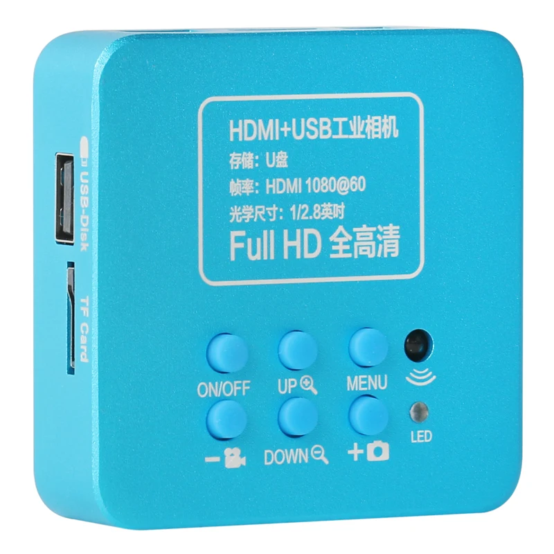 Дешево Видеомикроскоп SONY IMX307, 1080P, 100X 180X 300X, зум C-образное крепление, объектив, 56 светодиодов, кольцевой светильник, набор инструментов для промышле...