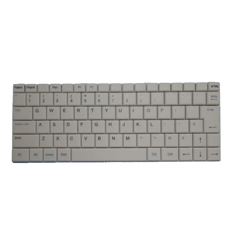 

Ультразвуковая клавиатура для Sonoscape S11 VET S11BW S12 S2 S2V S30 S40 DOK-6205, английская, США, белая