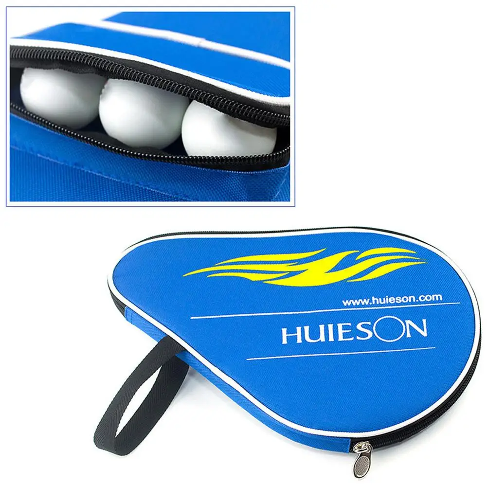 

Table Tennis Rackets Bat Bag Oxford Ping Pong Case Balls Bag With Outer Zipper Bag Training Professional Ping Pong Case Set