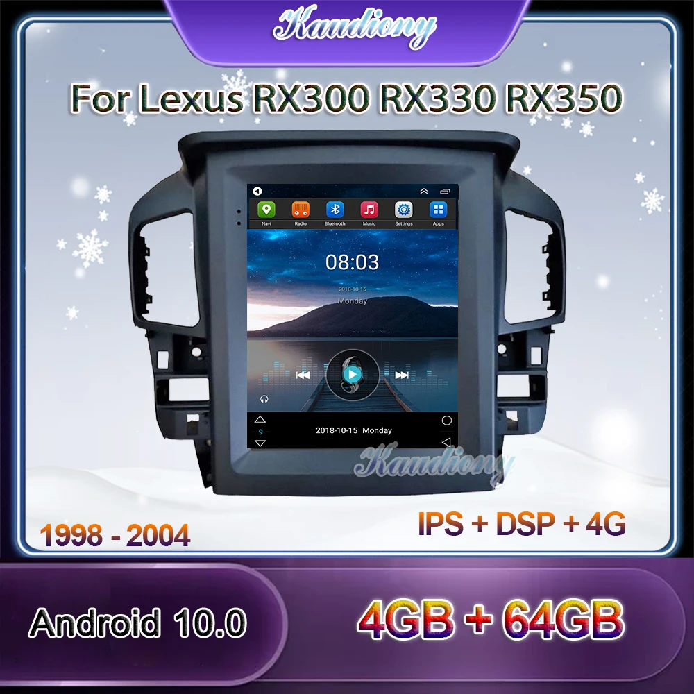 Автомобильный мультимедийный Dvd плеер Kaudiony стерео 4G 10 4 дюйма Android 0 в стиле Tesla для