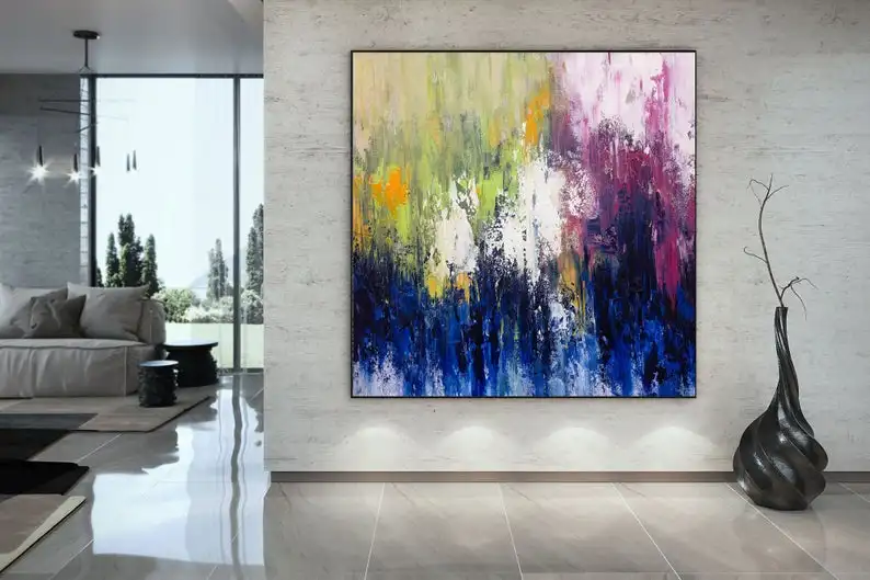 

Large Abstract Painting,Modern abstract big oil painting,painting colorful,large canvas art,abstract painting,acrylic textured