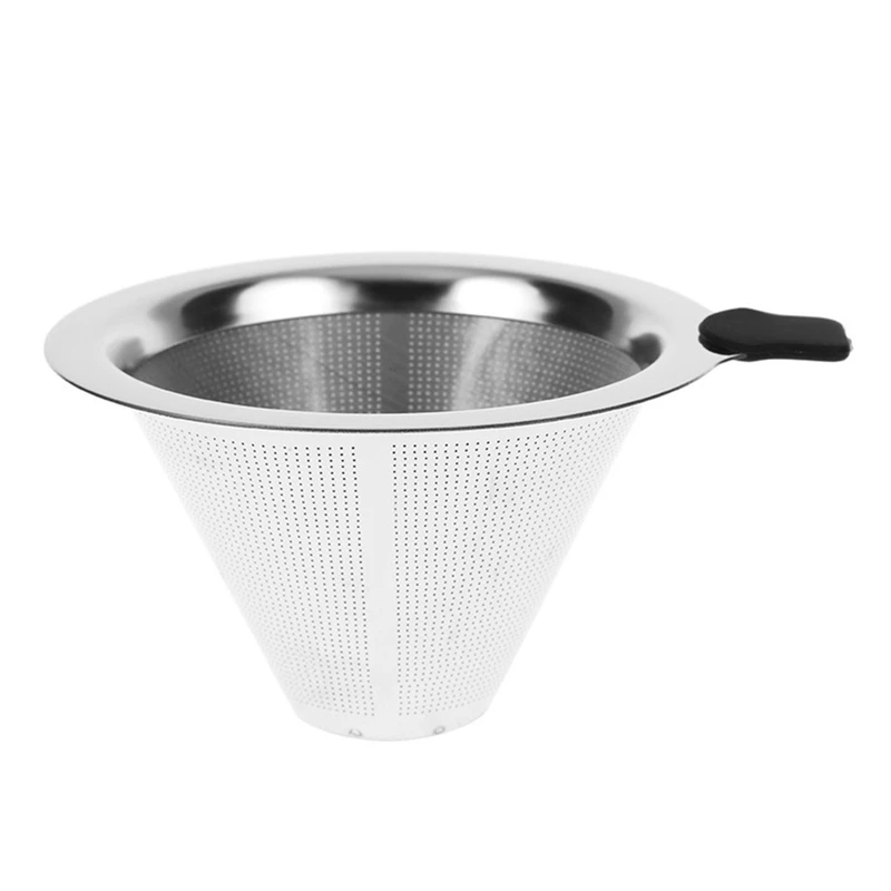 

400ml Glass Coffee Pot with Stainless Steel Filter Drip Coffee Kettle Dripper Heat-resistant Pour Over Coffee Maker Barista Tool