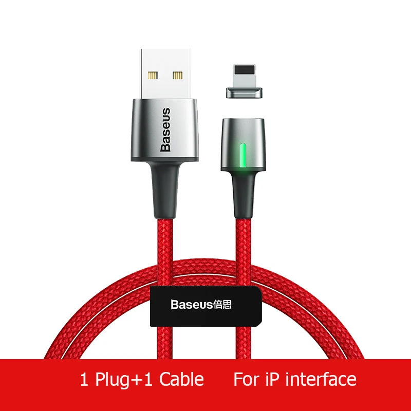 RED Магнитный кабель Baseus, Micro usb type-C, кабель для iPhone, huawei, Xiaomi, быстрая зарядка, магнитное зарядное устройство, USB C, для huawei P20 - Цвет: RED