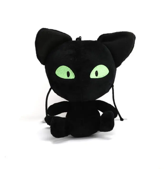 Кот Нуар Тикки Мягкие Плюшевые игрушки Мягкая кукла Леди Жук кошка косплей детские игрушки рождественские игрушки - Цвет: 15cm black