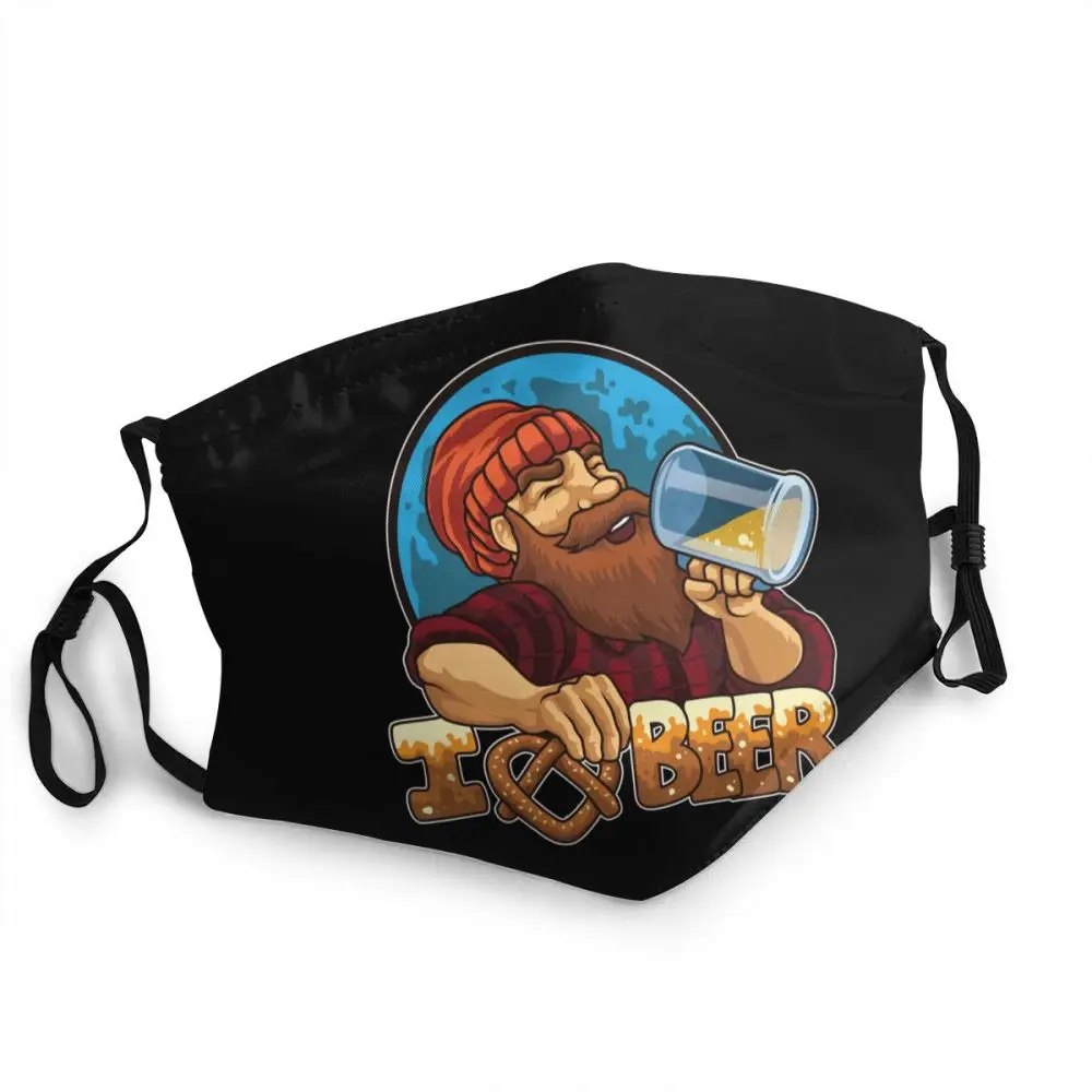 

I Love Beer Reusable Face Mask Anti Dust Protection Cover Adult Respirator Mouth-Muffle