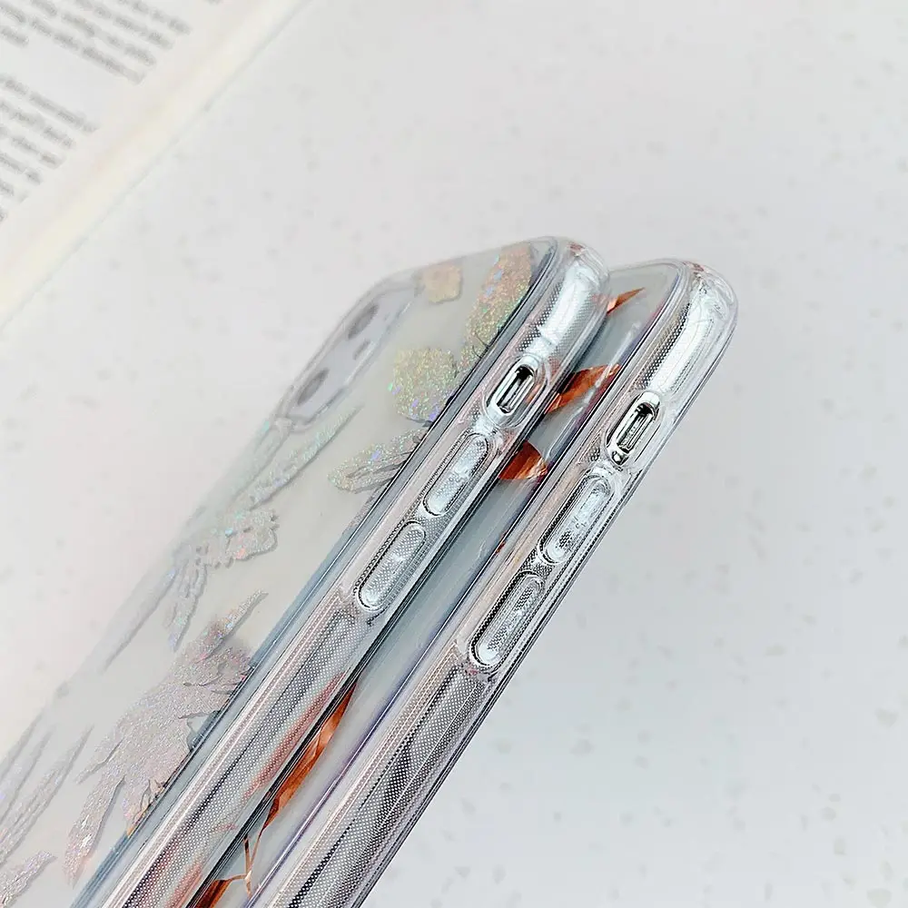 KISSCASE Блестящий Прозрачный чехол для iPhone 11 Pro XS Max XR X 8 7 Plus прозрачная задняя крышка