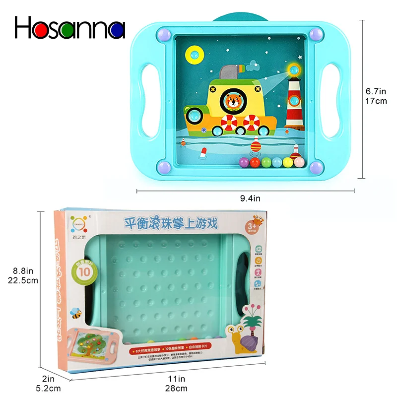

3D Kids Educational Toys For Children Baby Puzzle Montessori Maze Balance Games Toys For Toddlers 2-4 Years Anime Cartoon Cards