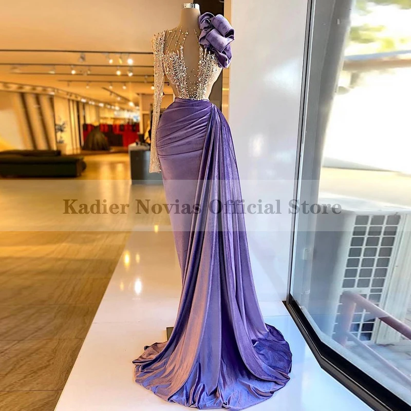 

Kadier Novias длинные эксклюзивные фиолетовые Вечерние платья русалки 2022 вечернее платье официальное платье для выпускного вечера 2021 vestidos de ночн...