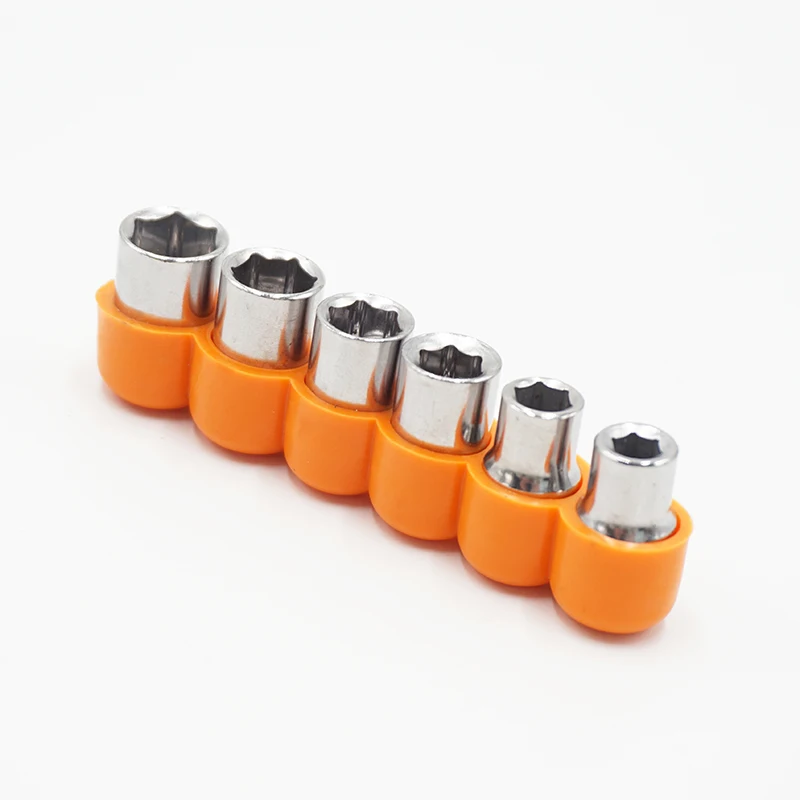 6 шт. 1/4 &quot6 35 мм шестигранный ключ Набор торцевых головок адаптер Метрическая 5-13