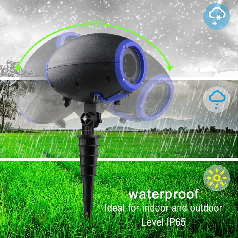 Светодиодный анимационный проектор на Хэллоуин светильник слайдов