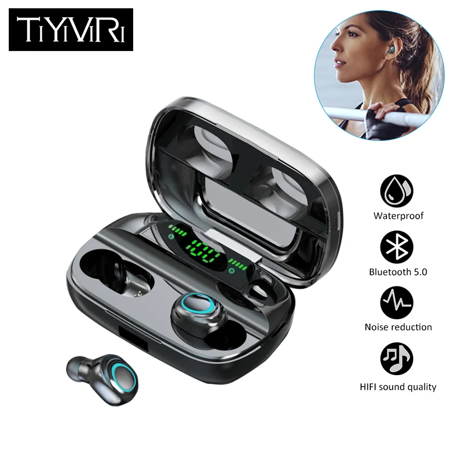 TiYiViRi TP02 TWS мини беспроводные наушники V5.0 спортивные bluetooth вкладыши Стерео