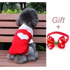 Рождественский свитер для собак, праздничная одежда для собак, куртка для щенков, зимняя одежда для кошек, одежда для маленьких собак, одежда для собак