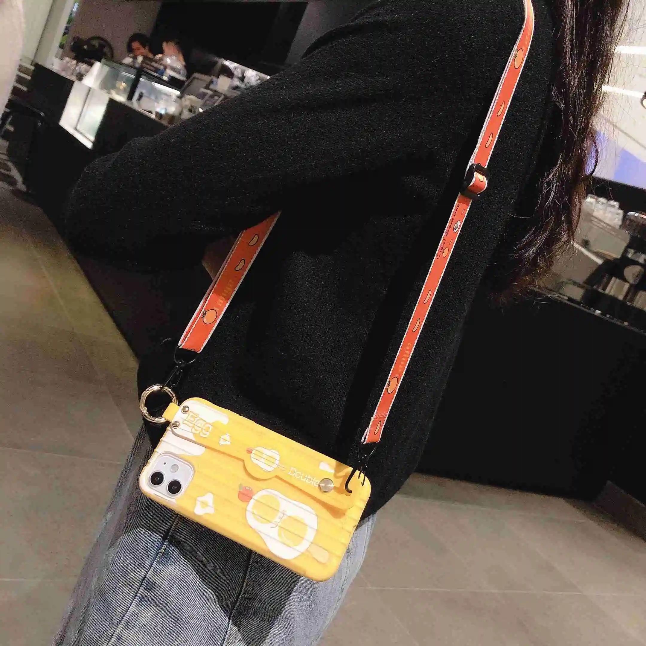 2020 Cases For Huawei Honor V20 10i 20 lite P Smart Plus Y7 Pro Y9 2019 Cute Cartoon Trunk Phone Cover Crossbody Strap Wristband | Мобильные