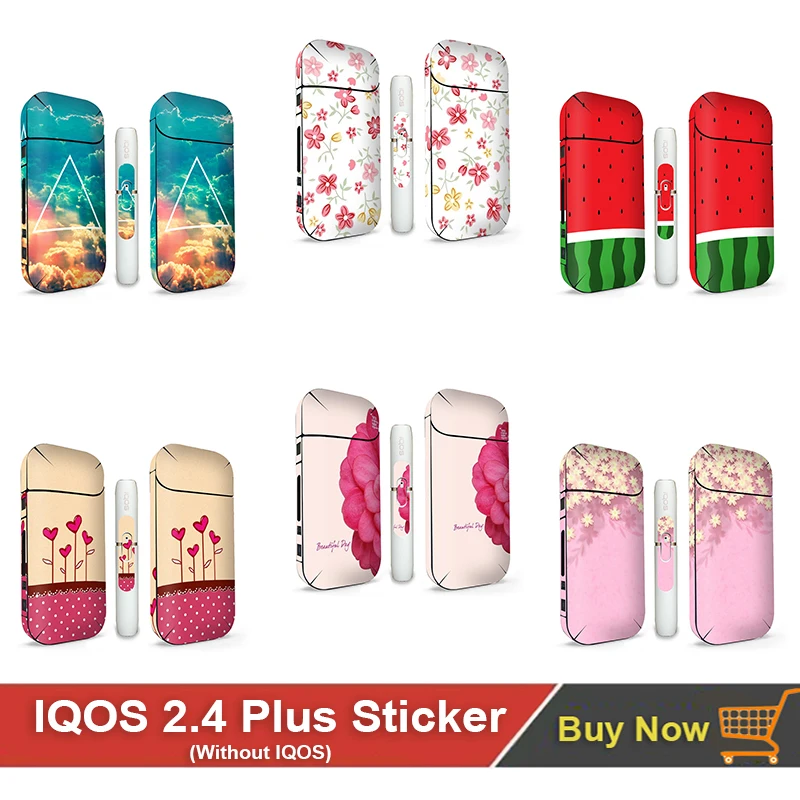 Простой дизайн 3 м ПВХ материал IQOS стикер кожи для 2 4 наклейки iqos Plus|Наклейки